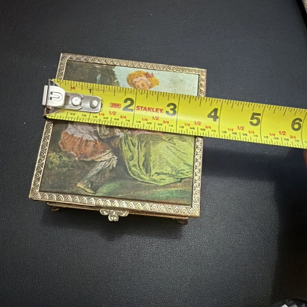 Vintage Victorian Style Sankyo Music Box Jewelry 1950s Japan 